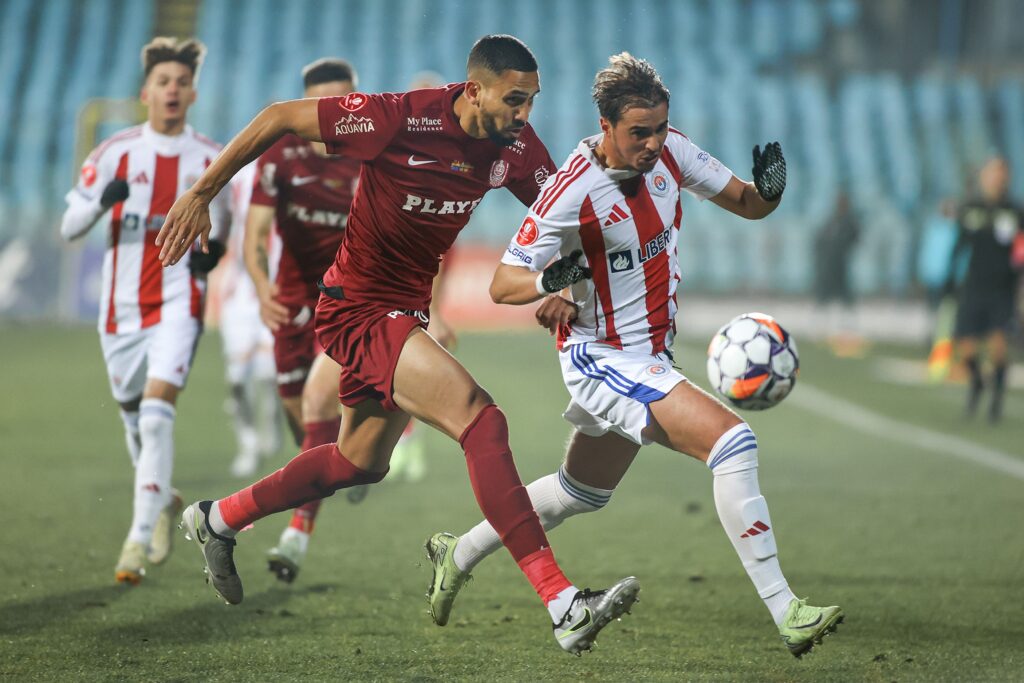 CFR Cluj o învinge chinuit pe Oțelul și se apropie de FCSB în clasament
