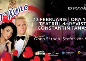 „JE T”AIME” - incursiuni muzicale spre inima Parisului, cu tenorul Ștefan von Korch și invitații, pe 13 februarie, la Teatrul Constantin Tănase