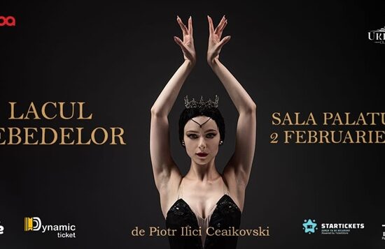Balerina Ganna Muromtseva în premieră la București în „Lacul Lebedelor,” pe 2 februarie la Sala Palatului