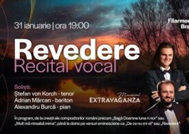 Tenorul Ștefan von Korch revine la Filarmonica Brașov în „REVEDERE” - recitalul ce evocă românește bucuria, iubirea și dorul pe 31 ianuarie