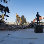 A început demolarea stadionului Dinamo