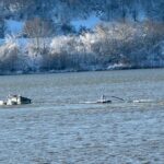 Azot și potasiu în Dunăre din două barje scufundate