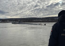 Azot și potasiu în Dunăre din două barje scufundate