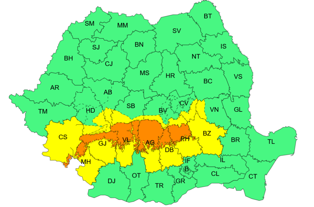 harta cod galben anm