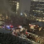 Incendiu în zona metroului Pipera. Trafic aproape blocat pe Dimitrie Pompeiu