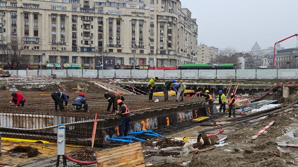 În ce stadiu sunt lucrările la Planșeul Unirii, în centrul Capitalei