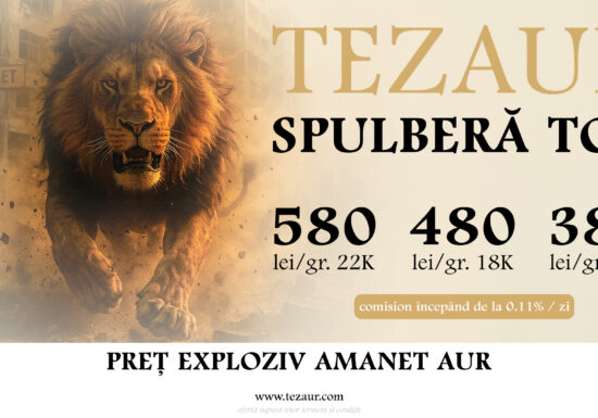 TEZAUR anunță o creștere fără precedent a prețului la amanet aur