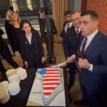 George Simion explains the Greenland-shaped cake episode: “We couldn’t avoid the moment” (video)