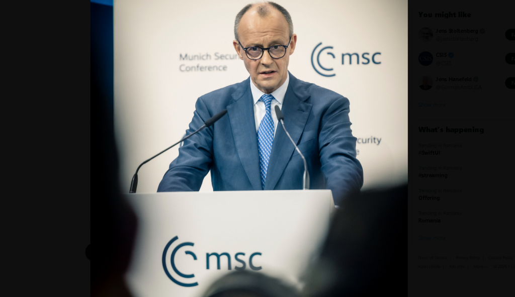 Conferința de securitate de la München a început cu o glumă, apoi s-a trecut la „repararea lumii într-un weekend”. Merz: Ordinea mondială așa cum o știam nu mai există