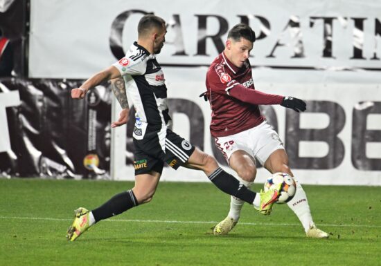 Rapid pierde surprinzător cu U Cluj și calculele pentru play-off se ascut