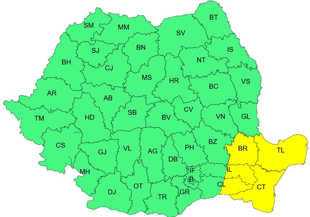 cod galben 15 februarie