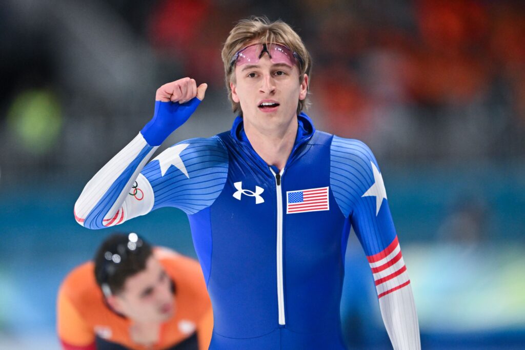 JO 2026 – Patinaj viteză: Medalie de aur și record olimpic la 1000 de metri pentru americanul Jordan Stolz