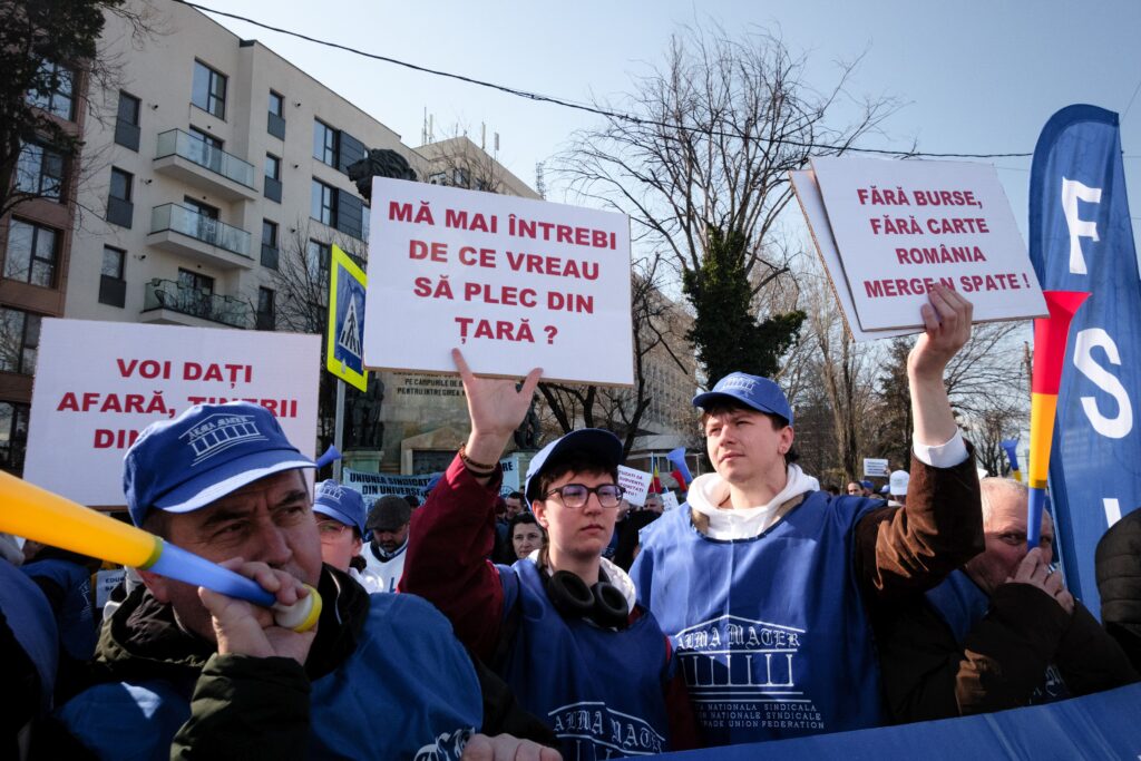 protest studenți PALATUL COTROCENI
