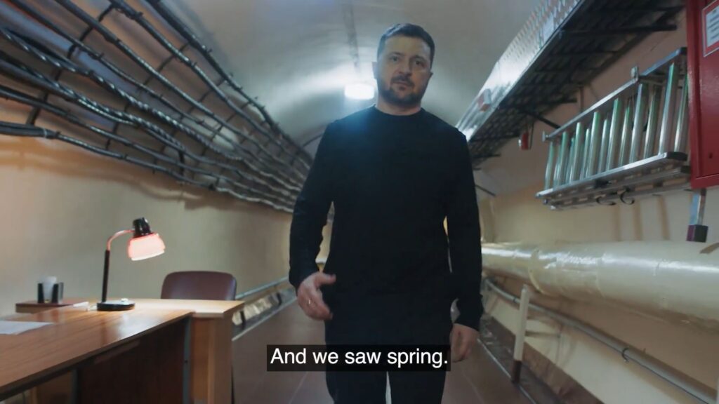 Imagini din buncărul în care locuiește Zelenski de la începutul războiului (Video)