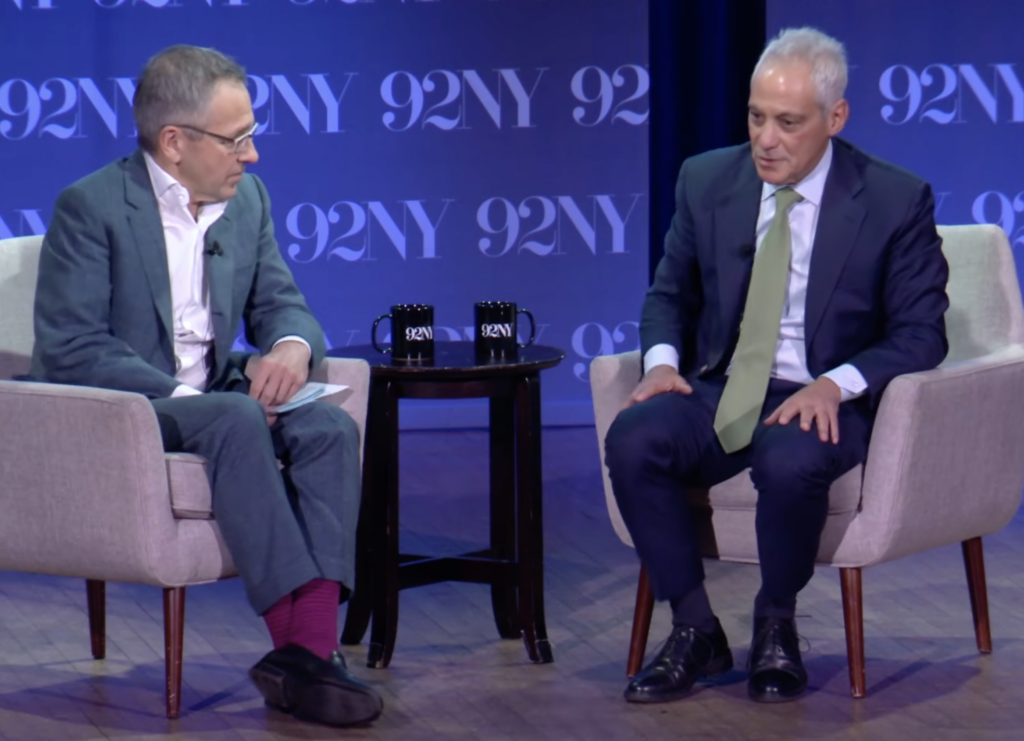 Ian Bremmer, Rahm Emanuel, Conferință SUA