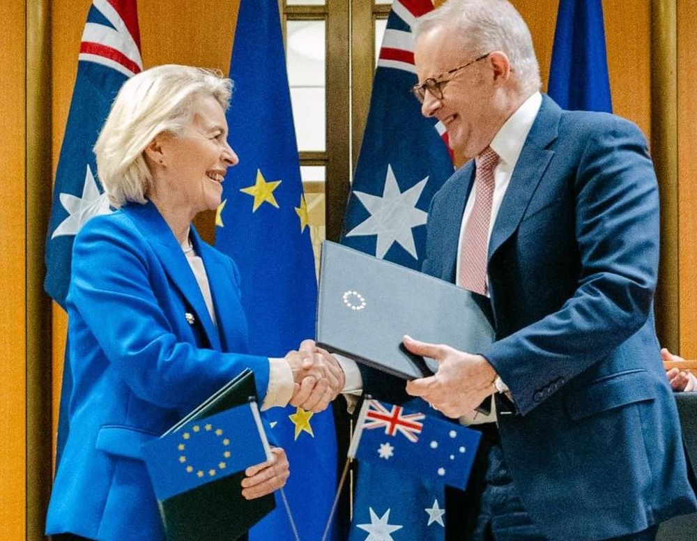 Australia și Uniunea Europeană au semnat un vast acord comercial. Principalele prevederi