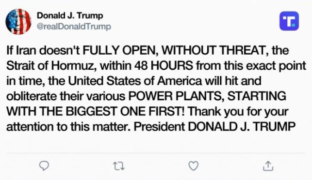 amenințare Trump Iran