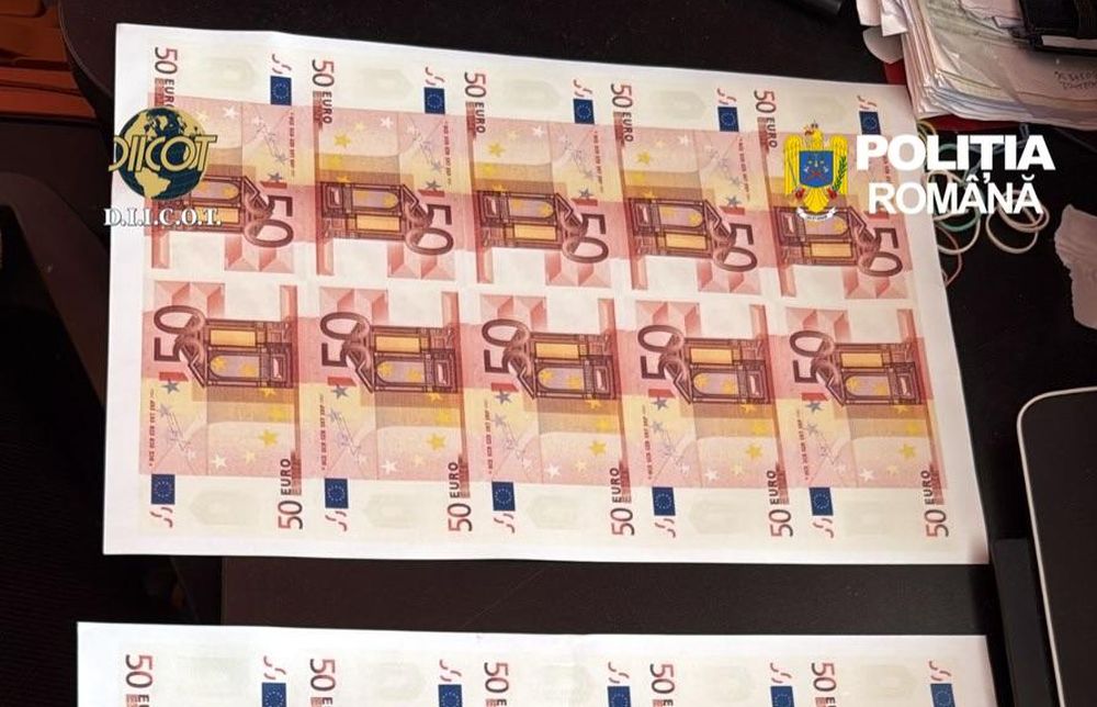 Anchetă DIICOT: Fabrică de bani în Suceava și bancnote false de 1,2 milioane de euro