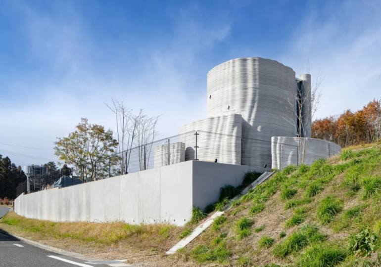 Premieră în Japonia: O casă cu două etaje imprimată 3D, inspirată de peșteri și rezistentă la cutremure (Foto)