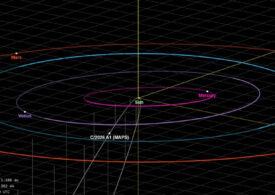 O cometă abia descoperită ar putea fi vizibilă înainte de Paște. Dar trebuie mai întâi să supraviețuiască unei întâlniri extreme