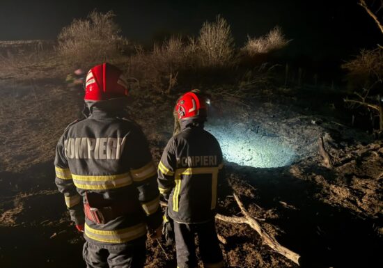 O dronă rusească s-a prăbușit la 2 km de localitatea Parcheș din Tulcea (Foto & Video)