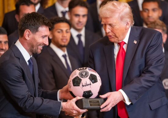 Leo Messi și colegii de la Inter Miami, în vizită la Casa Albă: Donald Trump i-a primit pe campionii din MLS