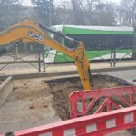 O șosea importantă din București s-a surpat. Trafic restricționat și intervenție Termoenergetica (Foto)