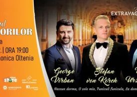 Duelul tenorilo - eveniment în premieră cu tenorul Ștefan von Korch și invitații va avea loc pe 27 Aprilie la Filarmonica Oltenia - Craiova
