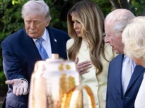 Casa Albă a publicat o poză cu Donald Trump și regele Charles însoțită de textul: „Doi regi”