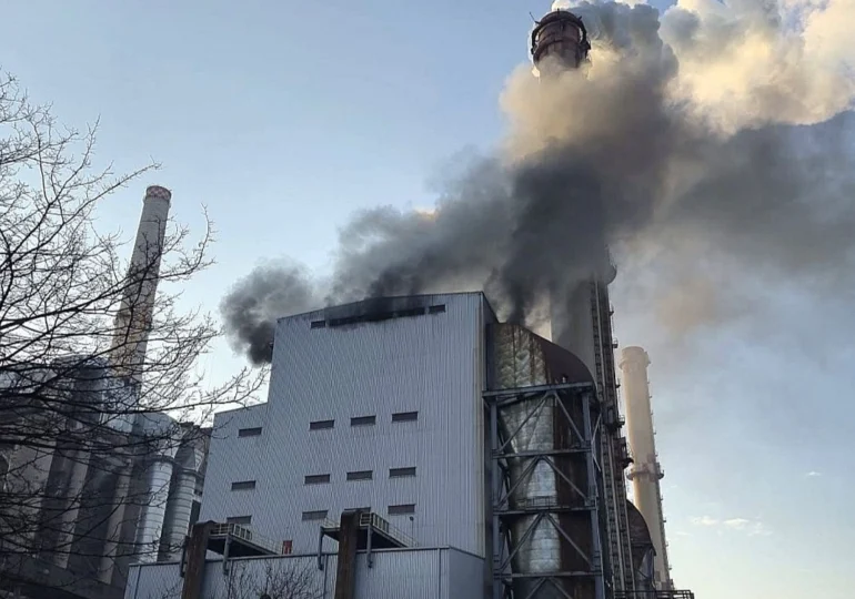 Incendiu la Termocentrala Rovinari. Grupul 5, singurul aflat în funcțiune, a fost oprit