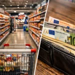 Un ucrainean și un rus, reținuți după ce au furat 16.000 de euro de la un preot, într-un supermarket din București