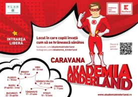 Începe Caravana Akademia Kinderland, ediția a 9-a: proiectul educațional dedicat alimentației sănătoase ajunge în 9 orașe
