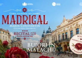 Corul Madrigal transformă Piața Matache în scenă, de Ziua Bujorului Românesc