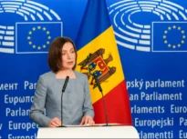 Maia Sandu, decorată cu Ordinul European de Merit la Strasbourg. Printre laureați: Merkel, Zelenski și Bono de la U2