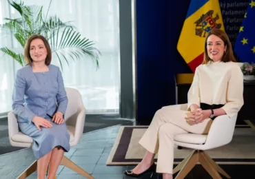 Maia Sandu: Republica Moldova ar putea începe negocierile de aderare la UE „în următoarele săptămâni”. Metsola cere accelerarea procedurilor