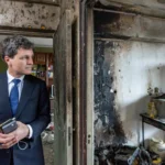 Nicușor Dan a vizitat apartamentul distrus de drona Kremlinului care a explodat pe blocul de locuințe din Galați