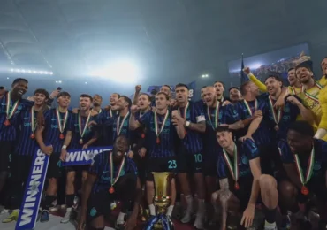 Imaginile bucuriei de la Inter Milano: Jucătorii s-au dezlănțuit pe „Made in Romania”