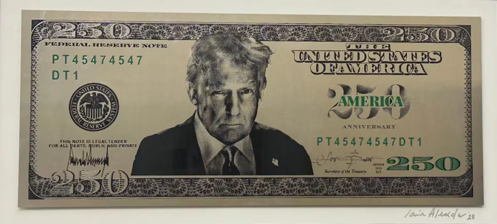 bancnota trump 250 dolari sursa WP