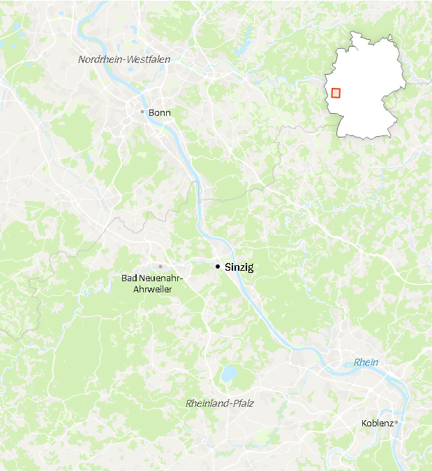 hartă Bonn Germania