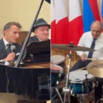 Macron, recital surpriză la Erevan. A cântat acompaniat la tobe de premierul Armeniei (Video)
