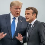 Trump îl amenință pe Macron înainte de vizita în Franța: Taxe vamale de 100% la vinuri și șampanie, dacă nu lasă în pace giganții americani