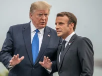 Trump îl amenință pe Macron înainte de vizita în Franța: Taxe vamale de 100% la vinuri și șampanie, dacă nu lasă în pace giganții americani