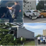 Șoferul TIR-ului care a lovit nouă vehicule în Constanța a avut o criză diabetică. Medic: Pacientul poate pierde orice reflex. Cum justifică Poliția Locală intervenția în forță