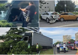Șoferul TIR-ului care a lovit nouă vehicule în Constanța a avut o criză diabetică. Medic: Pacientul poate pierde orice reflex. Cum justifică Poliția Locală intervenția în forță