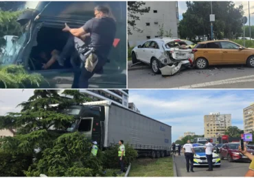 Șoferul TIR-ului care a lovit nouă vehicule în Constanța a avut o criză diabetică. Medic: Pacientul poate pierde orice reflex. Cum justifică Poliția Locală intervenția în forță