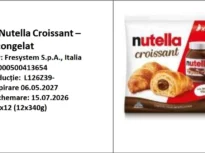 Croissant cu Nutella congelat, retras din Metro, Lidl și Kaufland. Există risc să conțină fragmente metalice