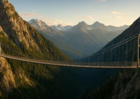 Cel mai înalt pod suspendat din Europa va fi construit într-o comună din România
