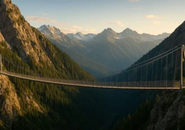 Cel mai înalt pod suspendat din Europa va fi construit într-o comună din România