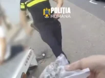 Foc de avertisment tras de polițiști în București după o urmărire. Doi tineri au fost prinși cu o pungă de droguri (Video)