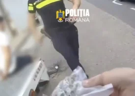 Foc de avertisment tras de polițiști în București după o urmărire. Doi tineri au fost prinși cu o pungă de droguri (Video)